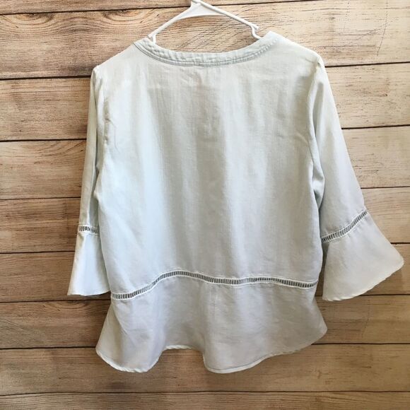 SABRINA LAUREN TOP IN PALE BLUE‎ - Picture 4 of 6